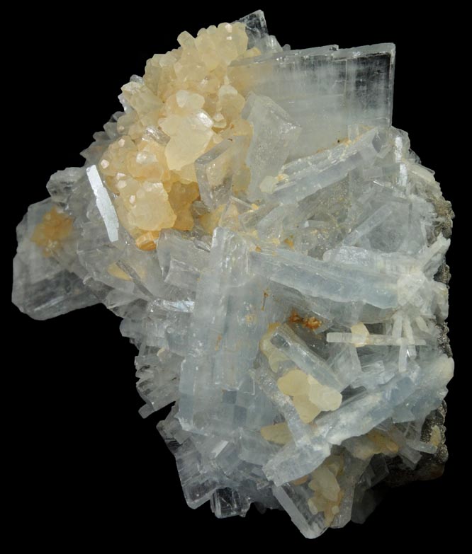 Barite and Calcite from Guerrero Mine, Taxco, Guerrero, Mexico