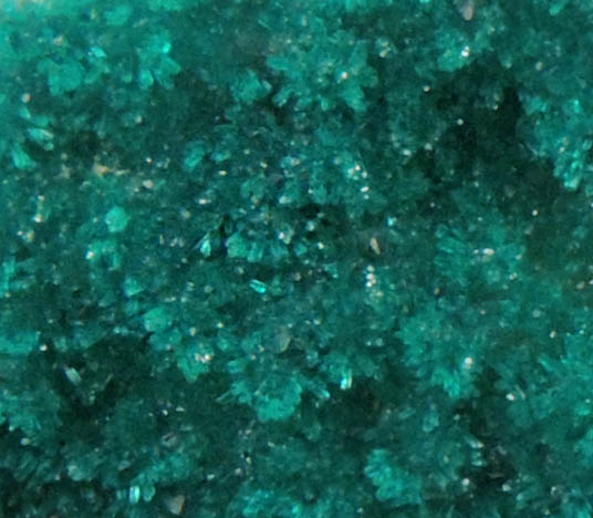 Dioptase on Calcite from Christmas Mine, Banner District, Gila County, Arizona