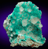 Dioptase on Calcite from Christmas Mine, Banner District, Gila County, Arizona