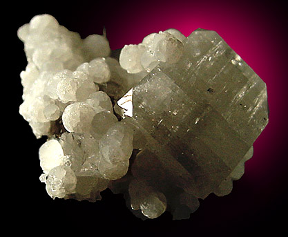 Apophyllite on Gyrolite from Bombay, India