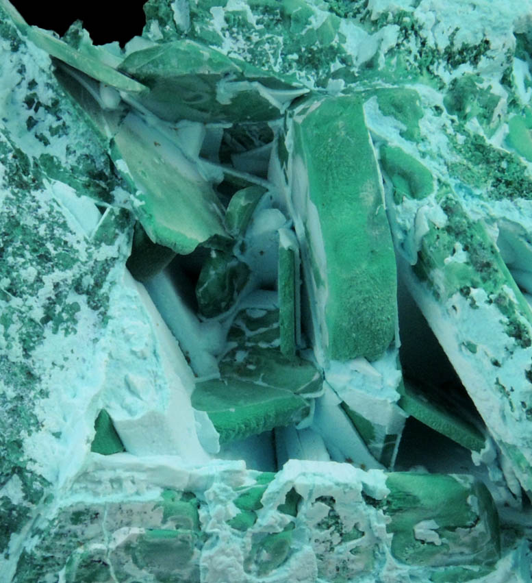 Malachite pseudomorphs after Azurite from Inspiration Mine, Globe-Miami District, Gila County, Arizona