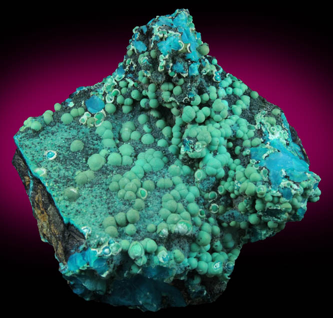 Chrysocolla from Ray Mine, Mineral Creek District, Pinal County, Arizona