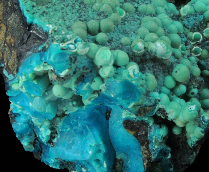 Chrysocolla from Ray Mine, Mineral Creek District, Pinal County, Arizona