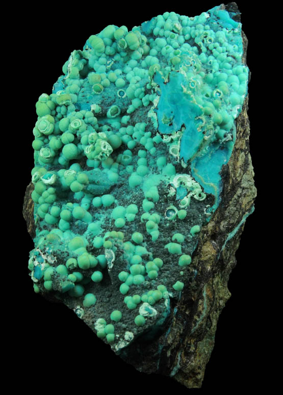 Chrysocolla from Ray Mine, Mineral Creek District, Pinal County, Arizona