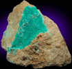 Dioptase over Calcite from Christmas Mine, Banner District, Gila County, Arizona