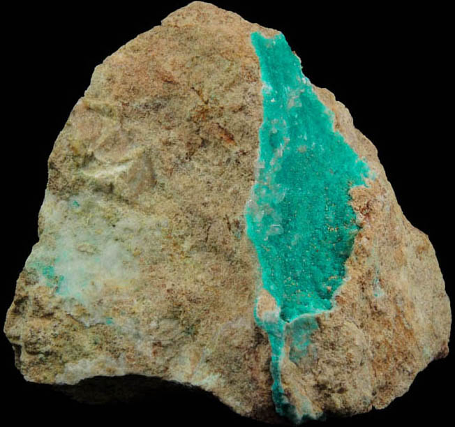 Dioptase over Calcite from Christmas Mine, Banner District, Gila County, Arizona