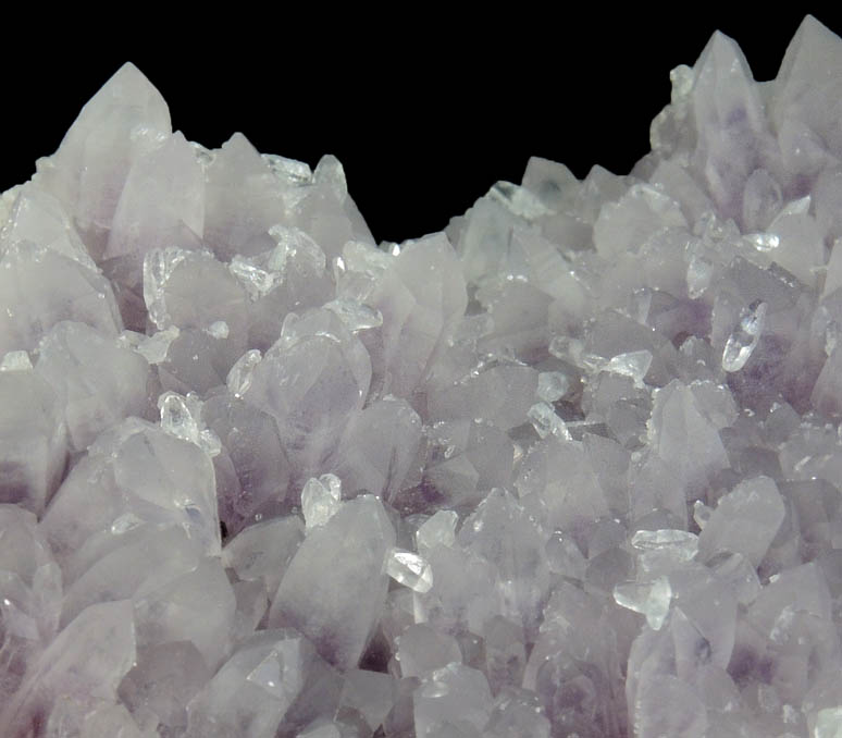 Quartz var. Amethyst Quartz with Calcite from Veta Madre Mining District, Guanajuato, Mexico