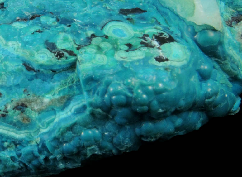 Chrysocolla with Quartz coating from Inspiration Mine, Globe-Miami District, Gila County, Arizona