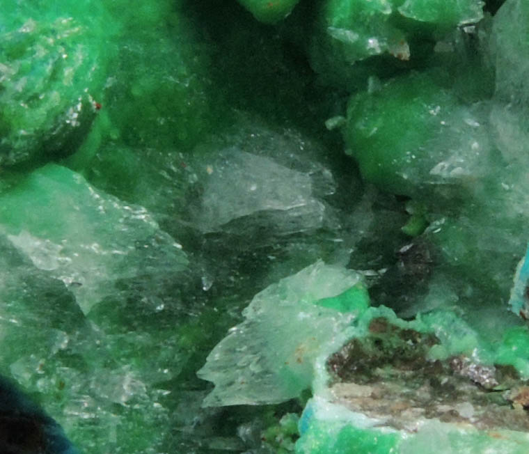 Conichalcite, Calcite, Chrysocolla from Gold Hill Mine, Toole County, Utah