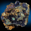 Azurite and Cuprite from Ray Mine, Mineral Creek District, Pinal County, Arizona