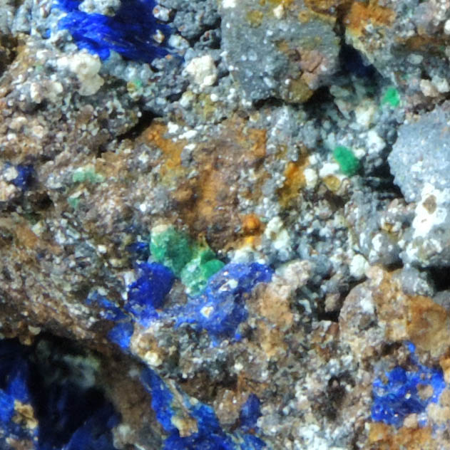 Azurite from Morenci Mine, Clifton District, Greenlee County, Arizona