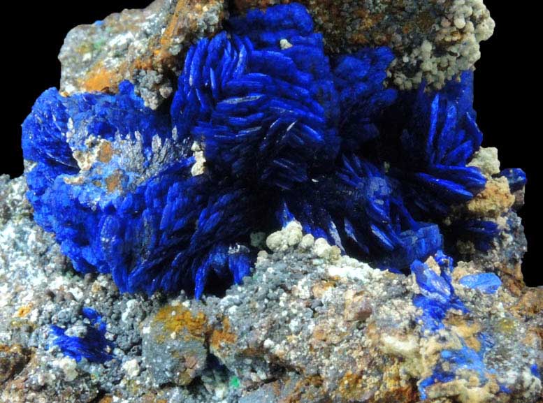 Azurite from Morenci Mine, Clifton District, Greenlee County, Arizona