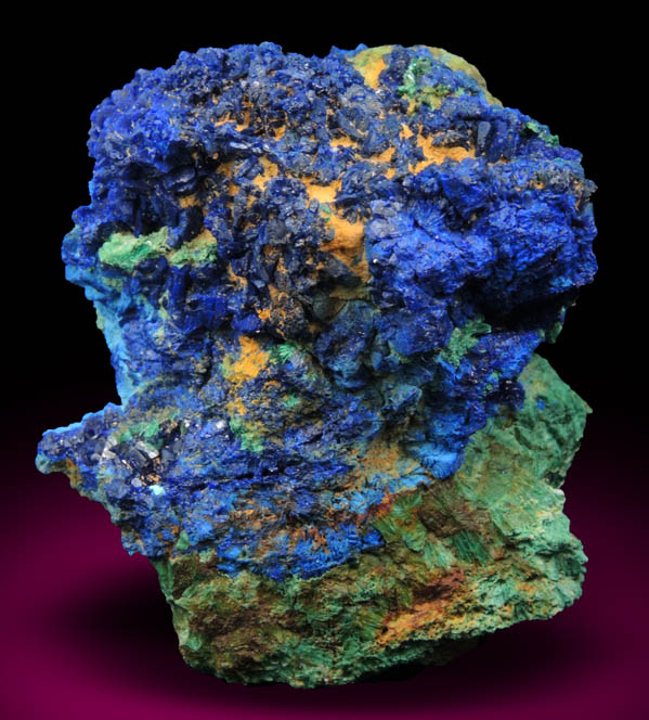 Azurite on Malachite from Blue Jay Claim, La Sal, San Juan County, Utah