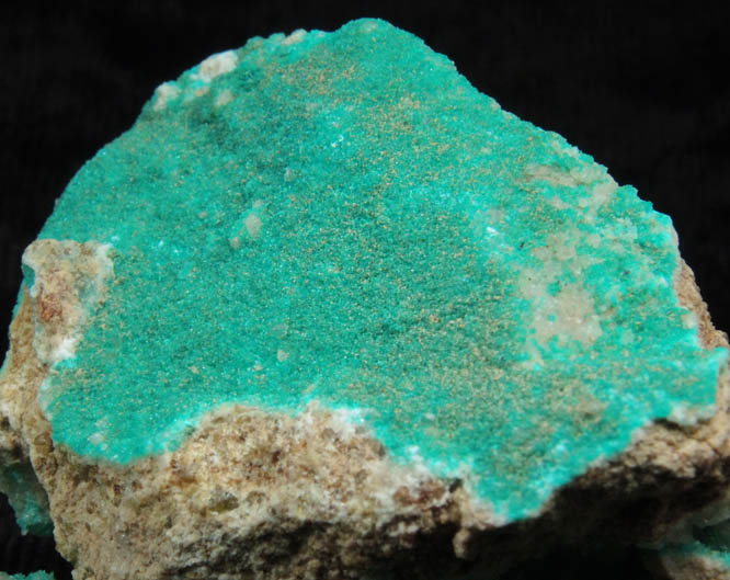 Dioptase over Calcite from Christmas Mine, Banner District, Gila County, Arizona