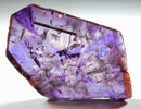 Quartz var. Amethyst (zoned crystal slice) from Hyderabad, Andhra Pradesh, India