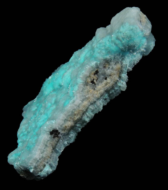 Aurichalcite on Hemimorphite from 79 Mine, Banner District, near Hayden, Gila County, Arizona