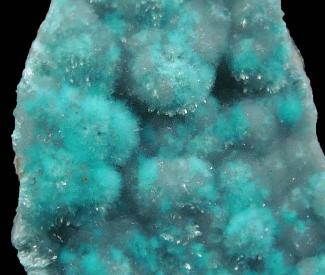 Aurichalcite on Hemimorphite from 79 Mine, Banner District, near Hayden, Gila County, Arizona