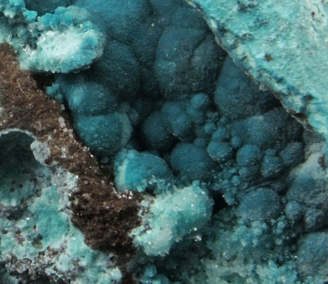 Rosasite over Aurichalcite from Silver Bill Mine, Courtland-Gleeson District, Cochise County, Arizona