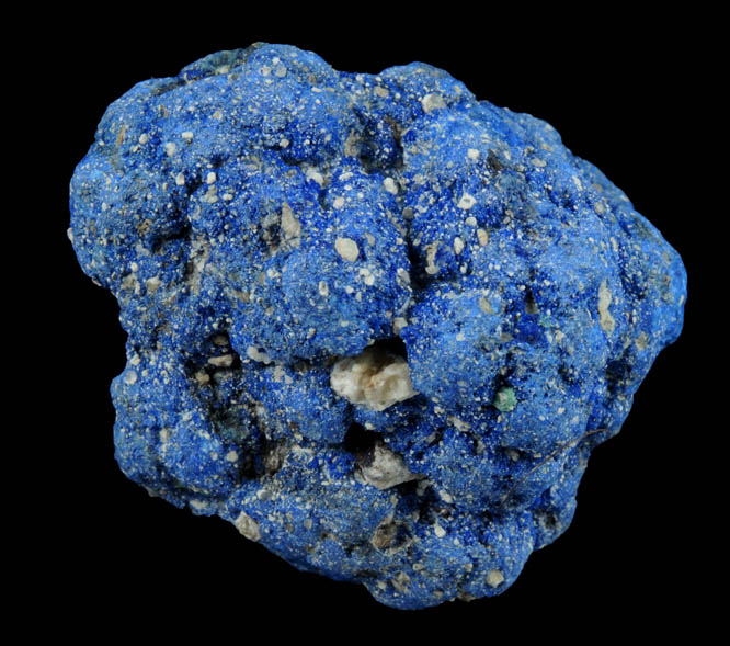 Azurite nodule from Blueball Mine, Globe-Miami District, Gila County, Arizona