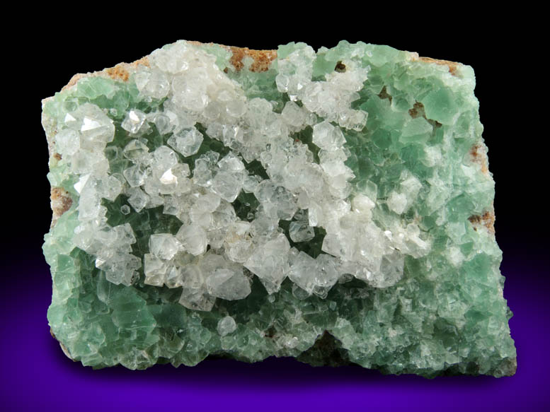 Fluorite with Quartz from Nancy Hanks Mine, Unaweep Canyon, Mesa County, Colorado