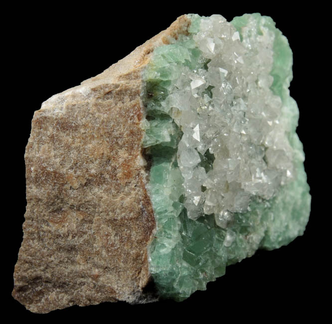 Fluorite with Quartz from Nancy Hanks Mine, Unaweep Canyon, Mesa County, Colorado