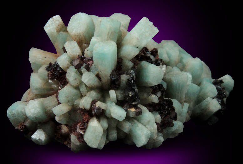 Microcline var. Amazonite with Hematite from Bear Creek, Pike's Peak Batholith, El Paso County, Colorado