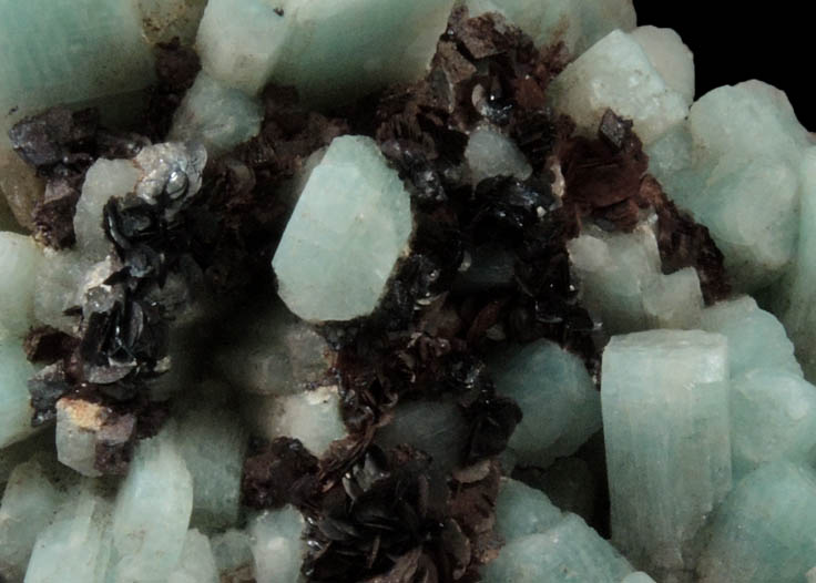 Microcline var. Amazonite with Hematite from Bear Creek, Pike's Peak Batholith, El Paso County, Colorado