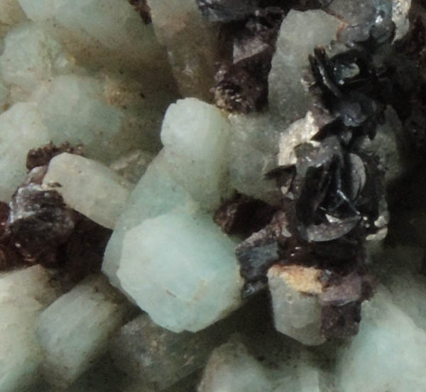 Microcline var. Amazonite with Hematite from Bear Creek, Pike's Peak Batholith, El Paso County, Colorado