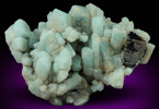 Microcline var. Amazonite with Muscovite from Bear Creek, Pike's Peak Batholith, El Paso County, Colorado