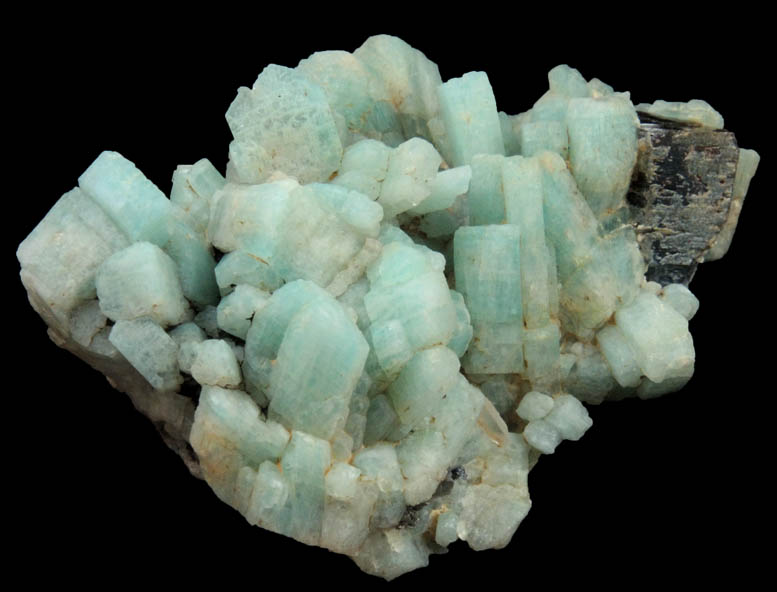 Microcline var. Amazonite with Muscovite from Bear Creek, Pike's Peak Batholith, El Paso County, Colorado