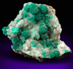 Dioptase on Calcite from Christmas Mine, Banner District, Gila County, Arizona