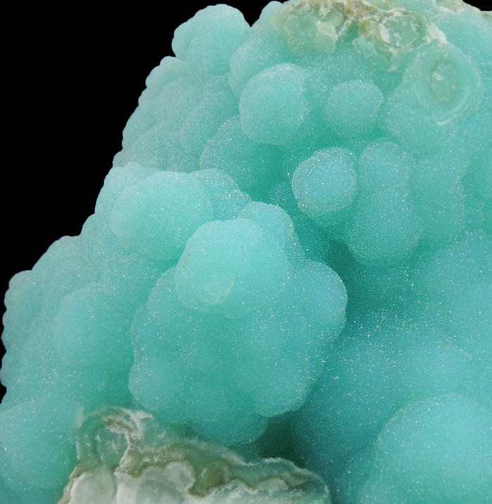 Chrysocolla with drusy Quartz coating from Inspiration Mine, Globe-Miami District, Gila County, Arizona