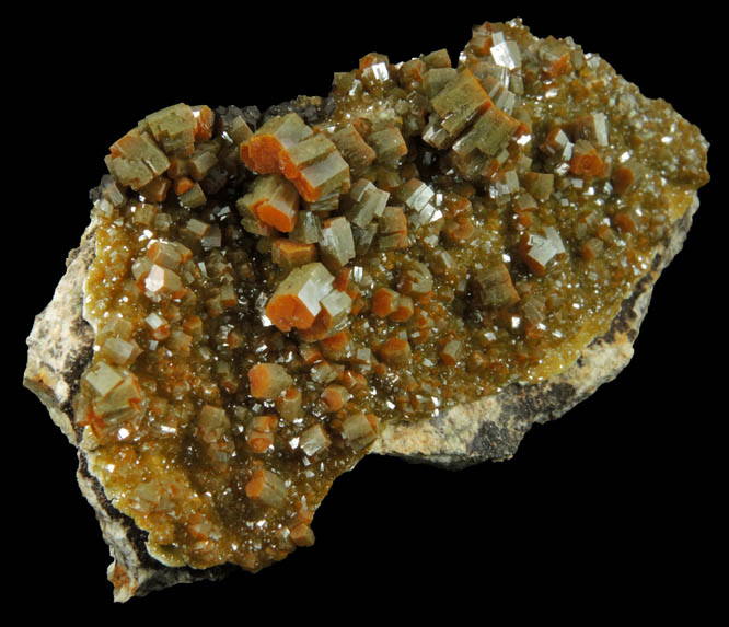 Vanadinite from Puzzler Mine, Castle Dome District, 58 km northeast of Yuma, Yuma County, Arizona