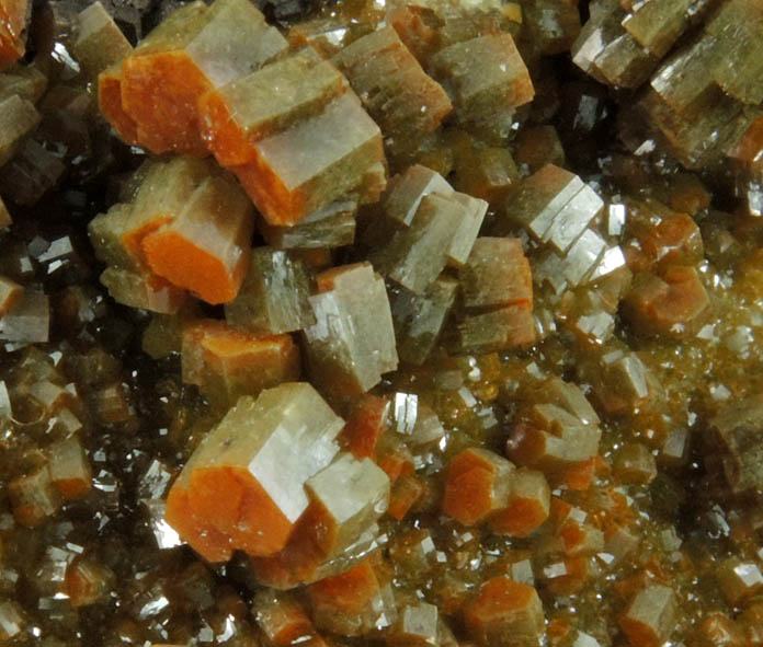 Vanadinite from Puzzler Mine, Castle Dome District, 58 km northeast of Yuma, Yuma County, Arizona