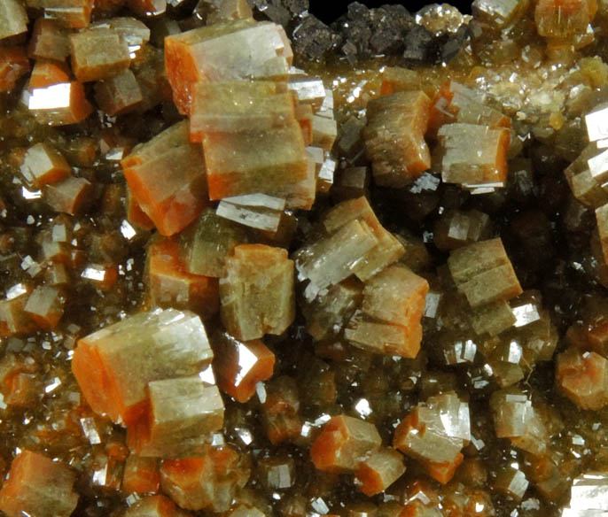 Vanadinite from Puzzler Mine, Castle Dome District, 58 km northeast of Yuma, Yuma County, Arizona