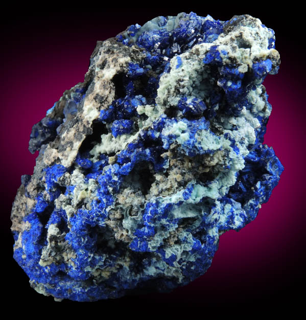 Azurite with Tenorite from Graphic Mine, Magdalena District, Socorro County, New Mexico