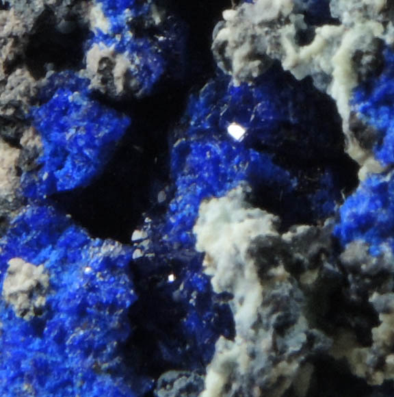 Azurite with Tenorite from Graphic Mine, Magdalena District, Socorro County, New Mexico