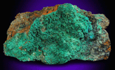 Spangolite and Brochantite from Lovelock Mine, Bolivia, Table Mountain District, Churchill County, Nevada