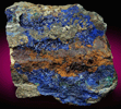 Azurite from Cornwall Iron Mines, Cornwall, Lebanon County, Pennsylvania