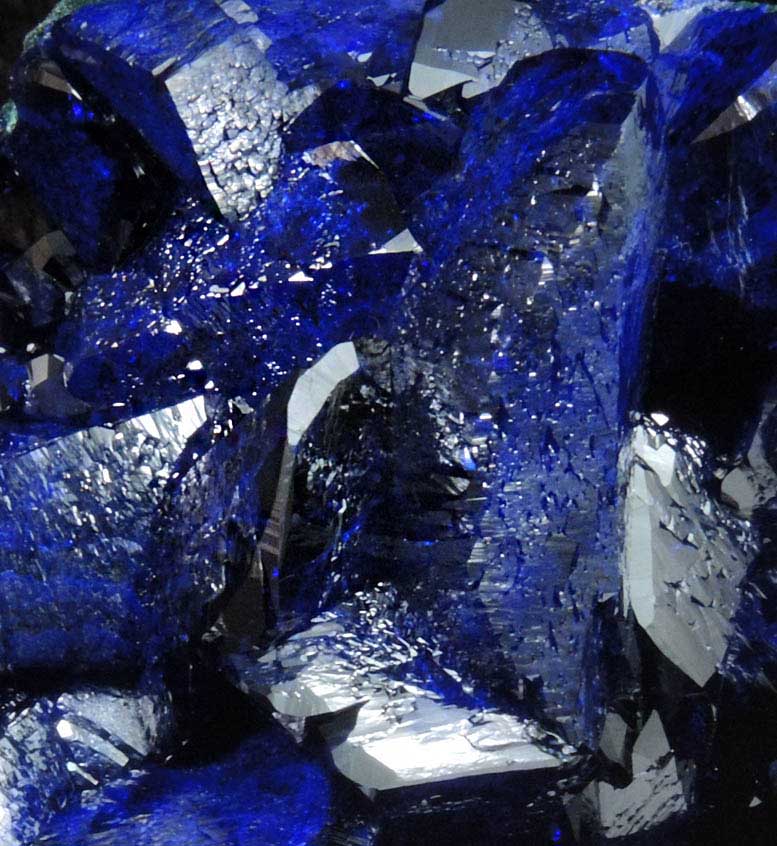 Azurite partially altered to Malachite from Milpillas Mine, Cuitaca, Sonora, Mexico