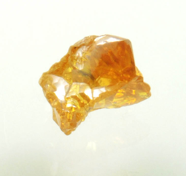 Diamond (0.65 carat fancy intense brownish-yellow cavernous rough diamond) from Mbuji-Mayi, 300 km east of Tshikapa, Democratic Republic of the Congo