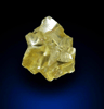 Diamond (0.39 carat cluster of fancy-yellow cavernous uncut rough diamonds) from Mbuji-Mayi, 300 km east of Tshikapa, Democratic Republic of the Congo