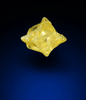 Diamond (0.25 carat fancy-yellow cavernous uncut diamond) from Mbuji-Mayi, 300 km east of Tshikapa, Democratic Republic of the Congo