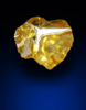 Diamond (0.22 carat fancy-yellow-yellow cavernous crystal) from Mbuji-Mayi, 300 km east of Tshikapa, Democratic Republic of the Congo