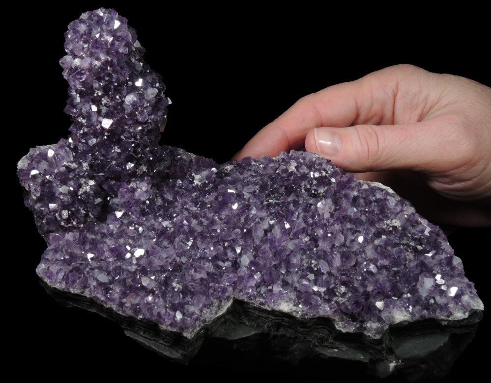 Quartz var. Amethyst Quartz with stalactitic formation from Alto Uruguai, Rio Grande do Sul, Brazil