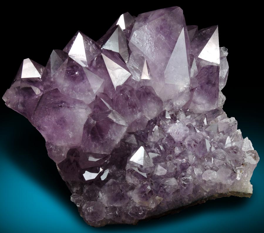 Quartz var. Amethyst Quartz with Goethite inclusions from Soledad, Rio Grande do Sul, Brazil