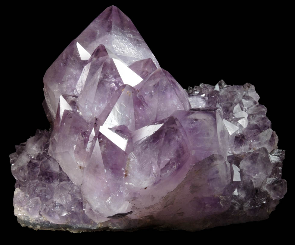 Quartz var. Amethyst Quartz with Goethite inclusions from Soledad, Rio Grande do Sul, Brazil