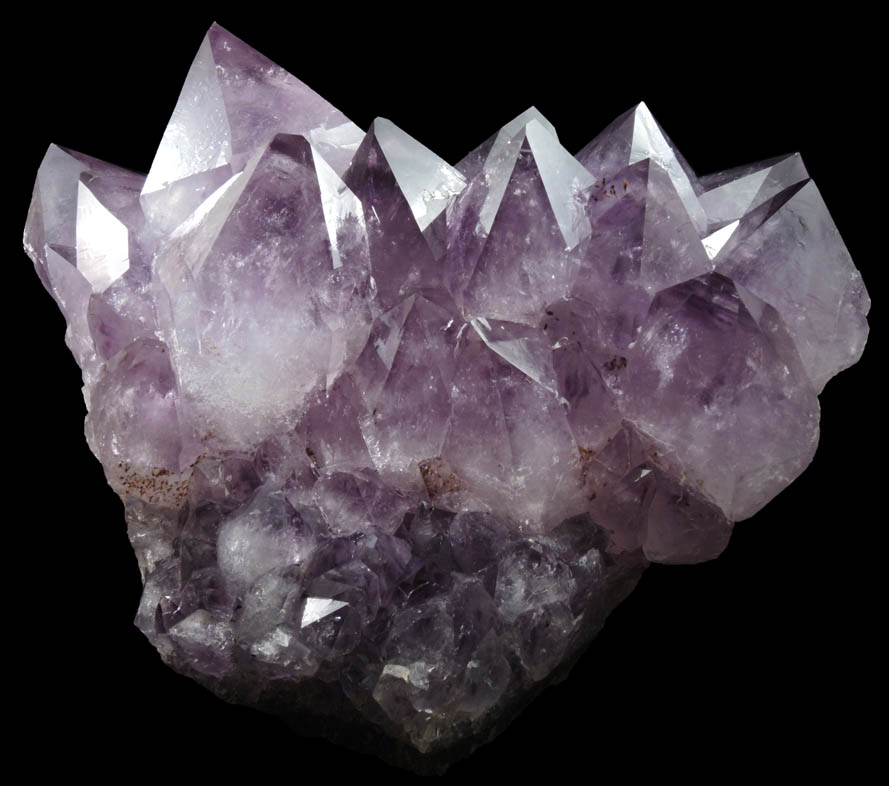 Quartz var. Amethyst Quartz with Goethite inclusions from Soledad, Rio Grande do Sul, Brazil