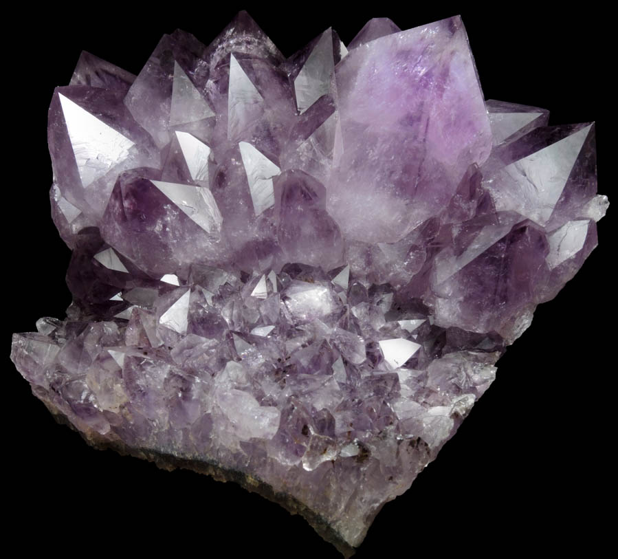 Quartz var. Amethyst Quartz with Goethite inclusions from Soledad, Rio Grande do Sul, Brazil