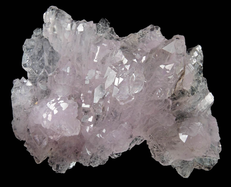 Quartz var. Rose Quartz crystals from Araua, Minas Gerais, Brazil
